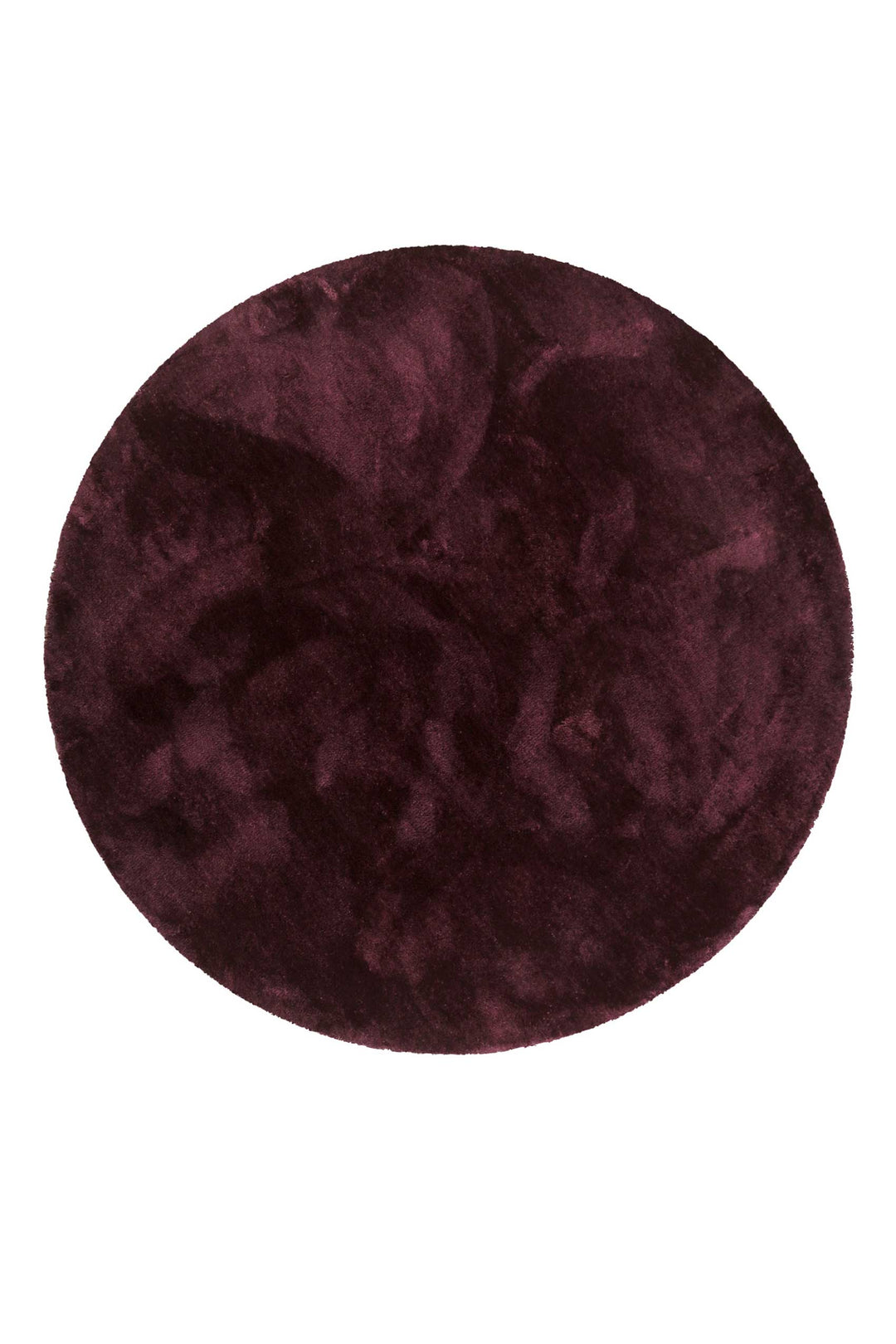 #relaxx Teppich bordeaux rot Hochflor rund