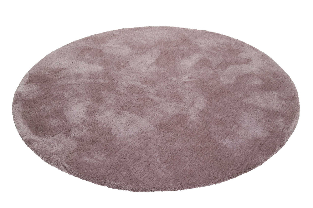#relaxx Teppich altrosa Hochflor rund