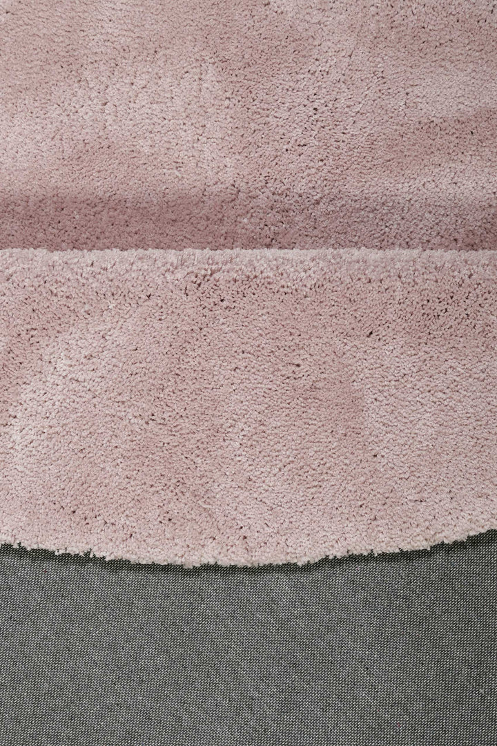 #relaxx Teppich creme rosa Hochflor rund