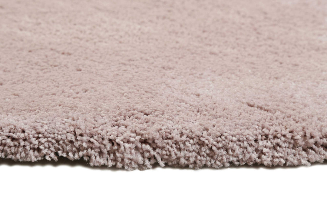 #relaxx Teppich creme rosa Hochflor rund