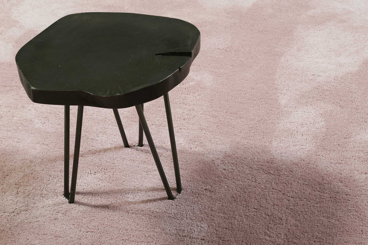 #relaxx Teppich creme rosa Hochflor rund