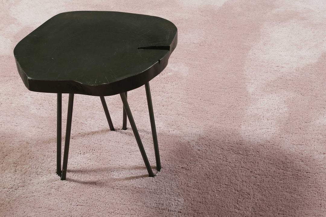 #relaxx Teppich creme rosa Hochflor rund