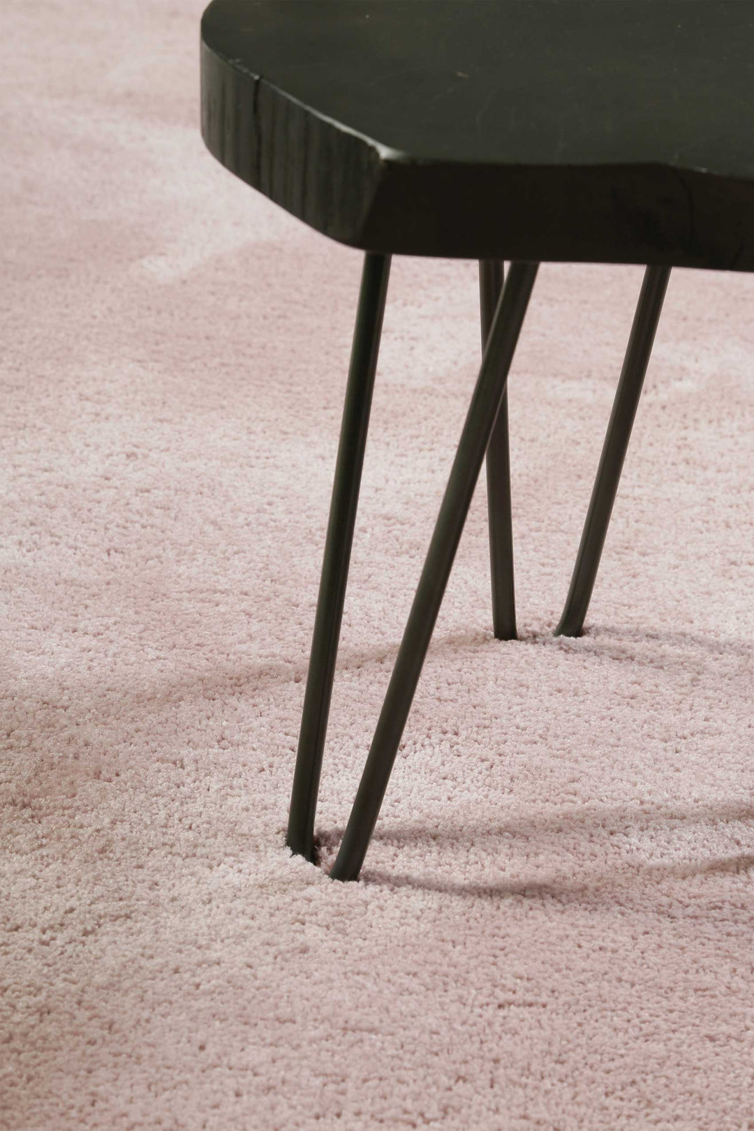 #relaxx Teppich creme rosa Hochflor rund