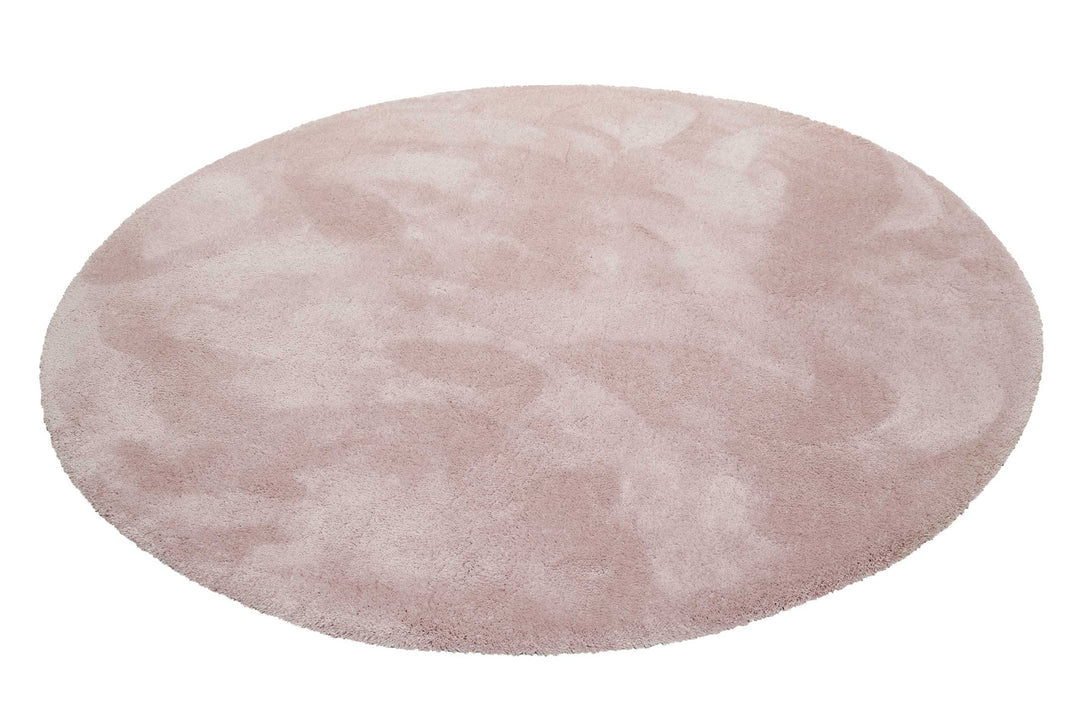 Esprit Teppich Rund Rosa Creme Hochflor