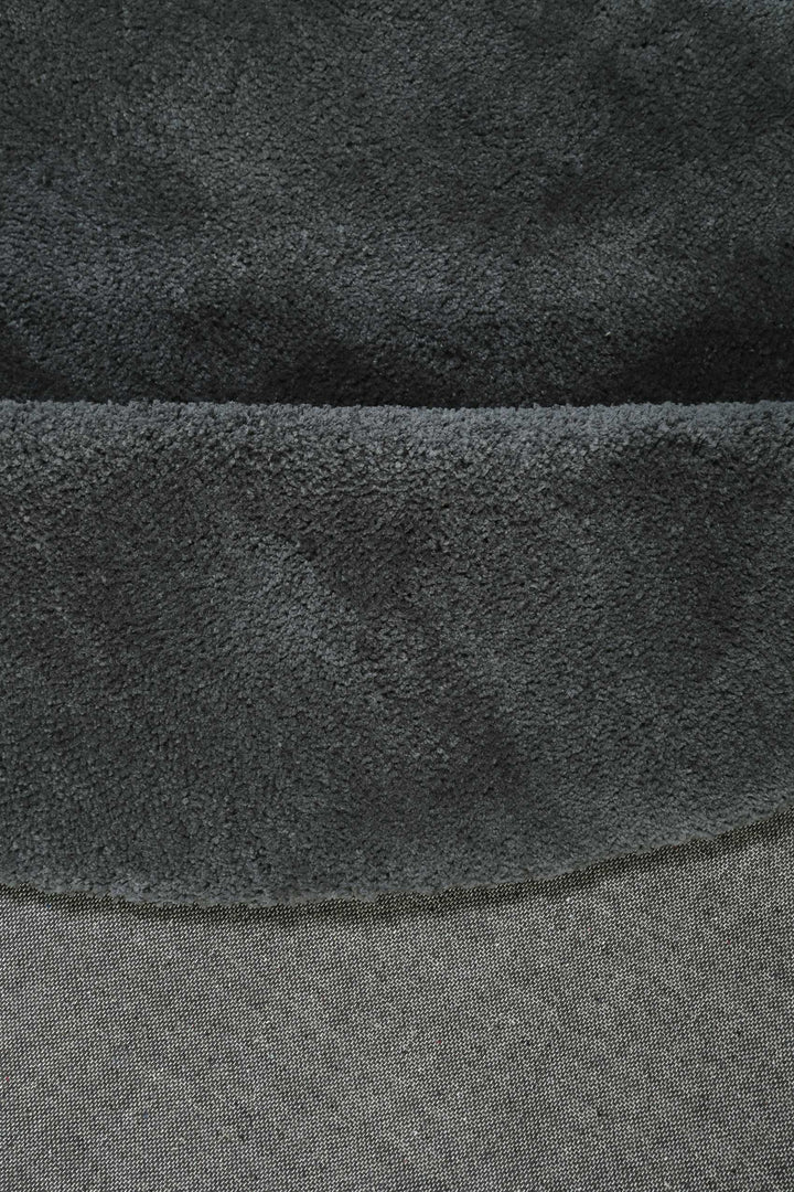 #relaxx Teppich anthrazit grün Hochflor rund