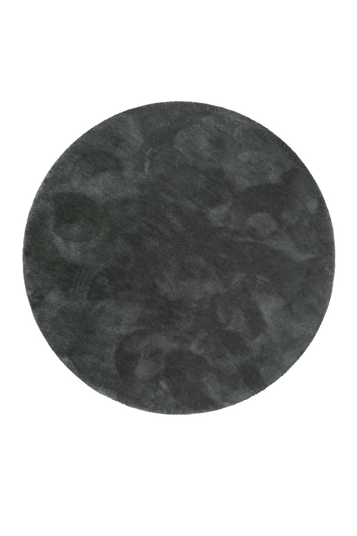 #relaxx Teppich anthrazit grün Hochflor rund