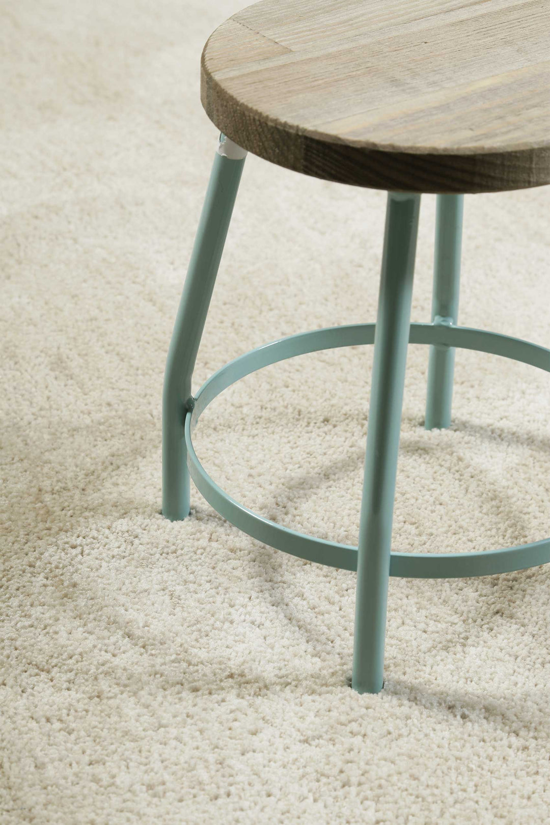 #relaxx Teppich creme beige Hochflor rund