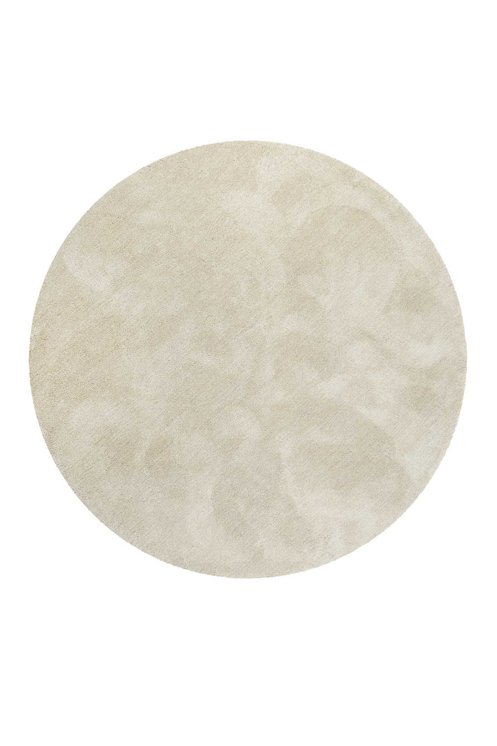 #relaxx Teppich creme beige Hochflor rund