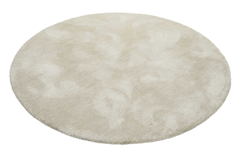 #relaxx Teppich creme beige Hochflor rund