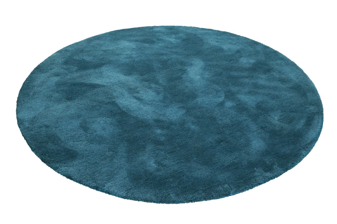 #relaxx Teppich petrol türkis Hochflor rund