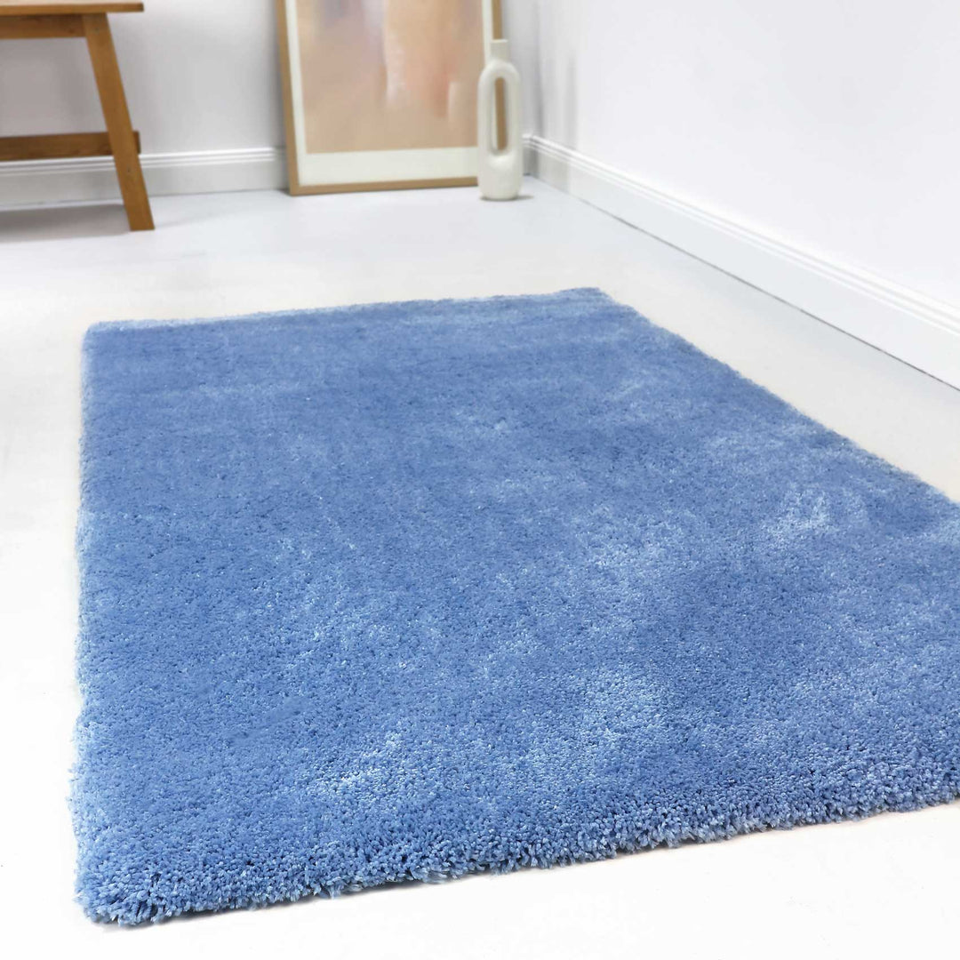 #relaxx Teppich blau Hochflor rechteckig