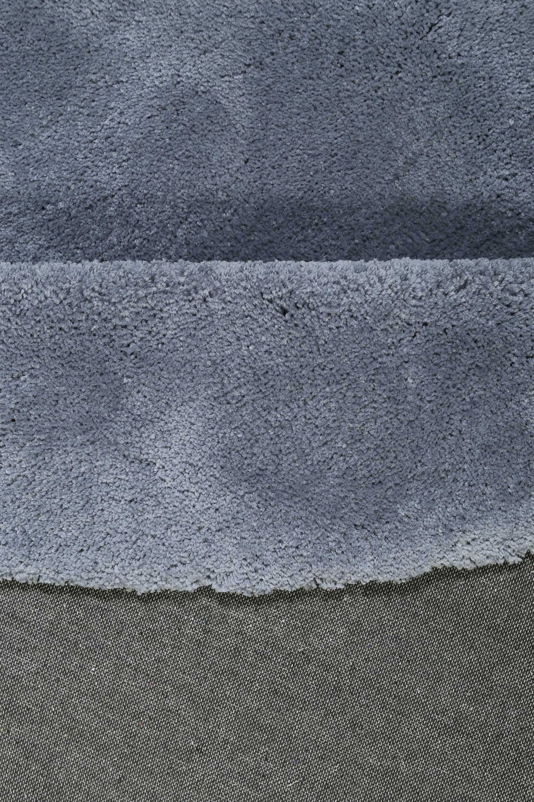 #relaxx Teppich blau grau Hochflor rund