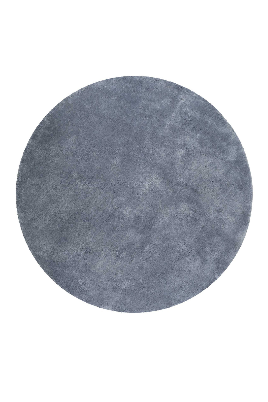 #relaxx Teppich blau grau Hochflor rund