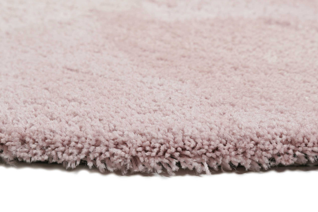 #relaxx Teppich rosa Hochflor rund