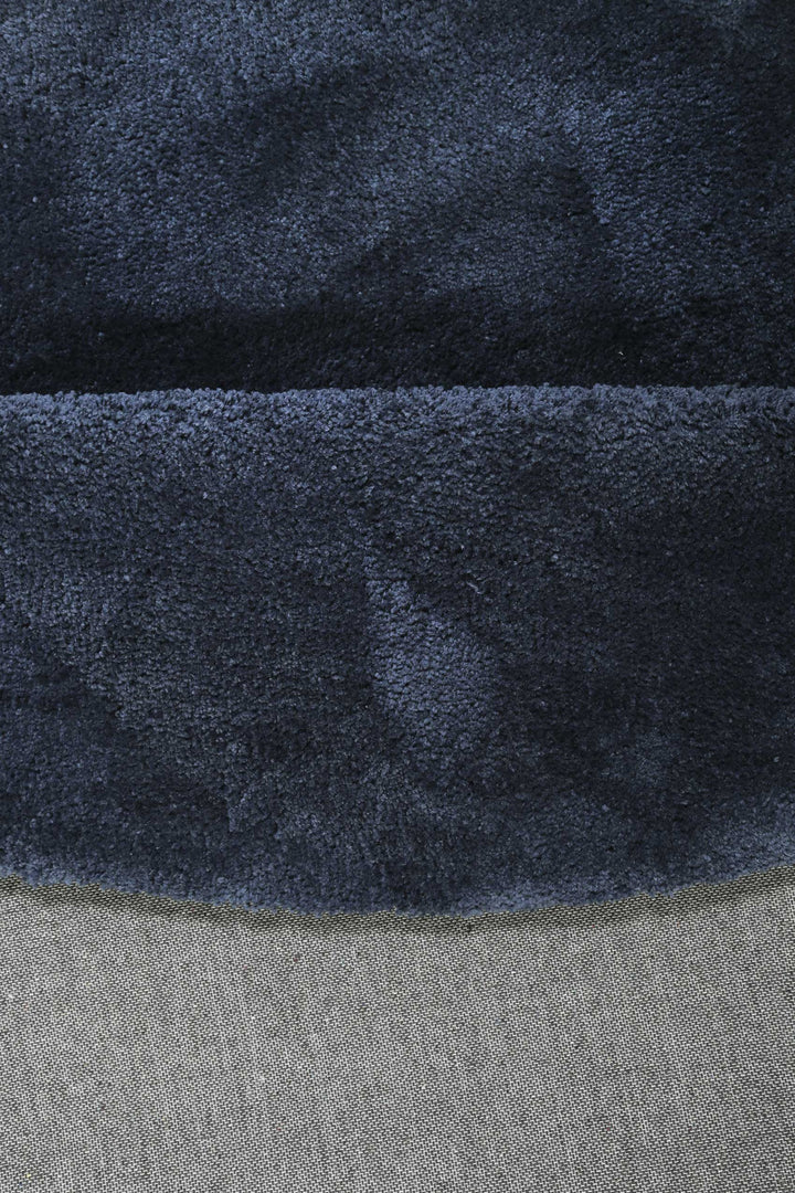 #relaxx Teppich dunkelblau Hochflor rund