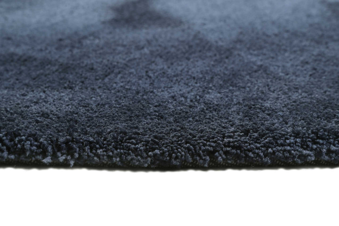 #relaxx Teppich dunkelblau Hochflor rund