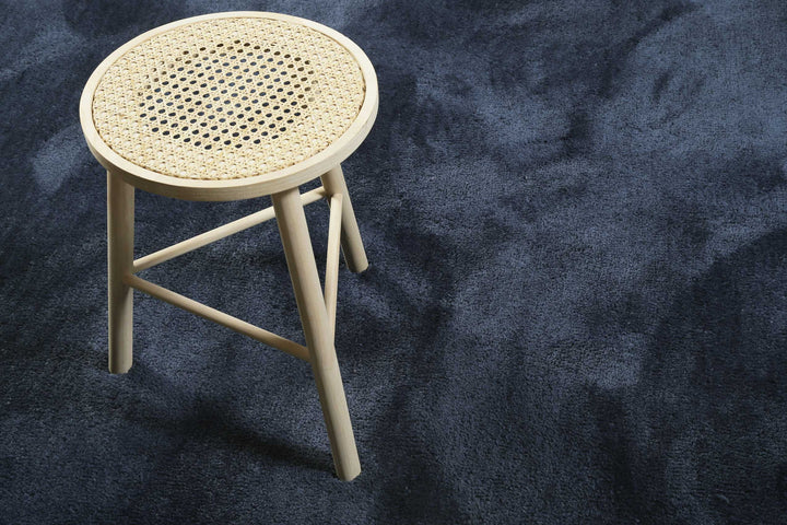 #relaxx Teppich dunkelblau Hochflor rund