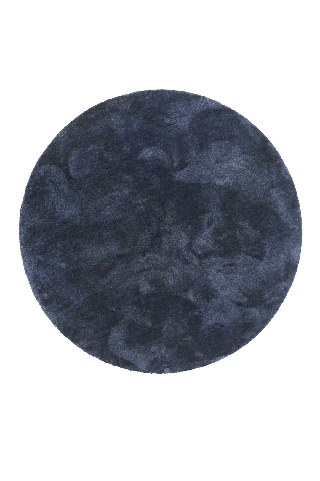 #relaxx Teppich dunkelblau Hochflor rund