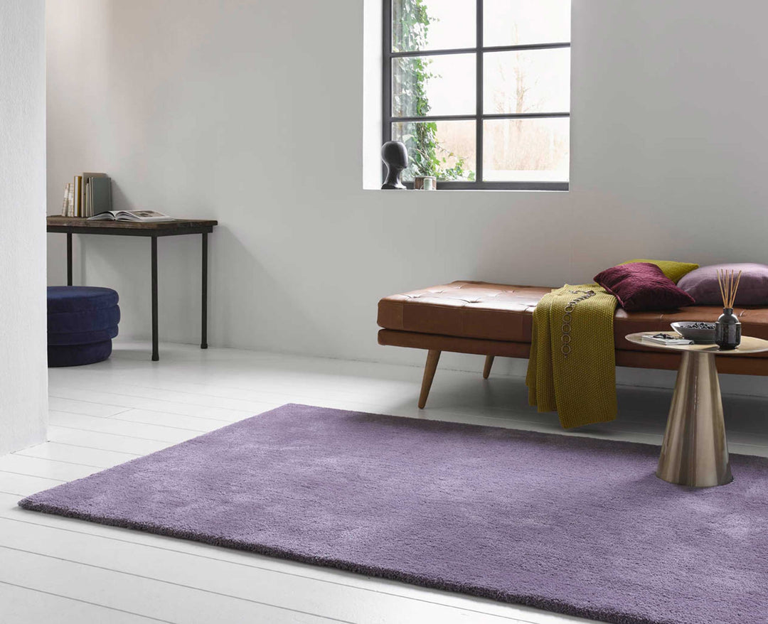 #relaxx Teppich violett Hochflor rechteckig