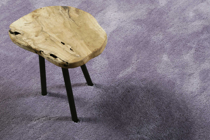 #relaxx Teppich violett Hochflor rund