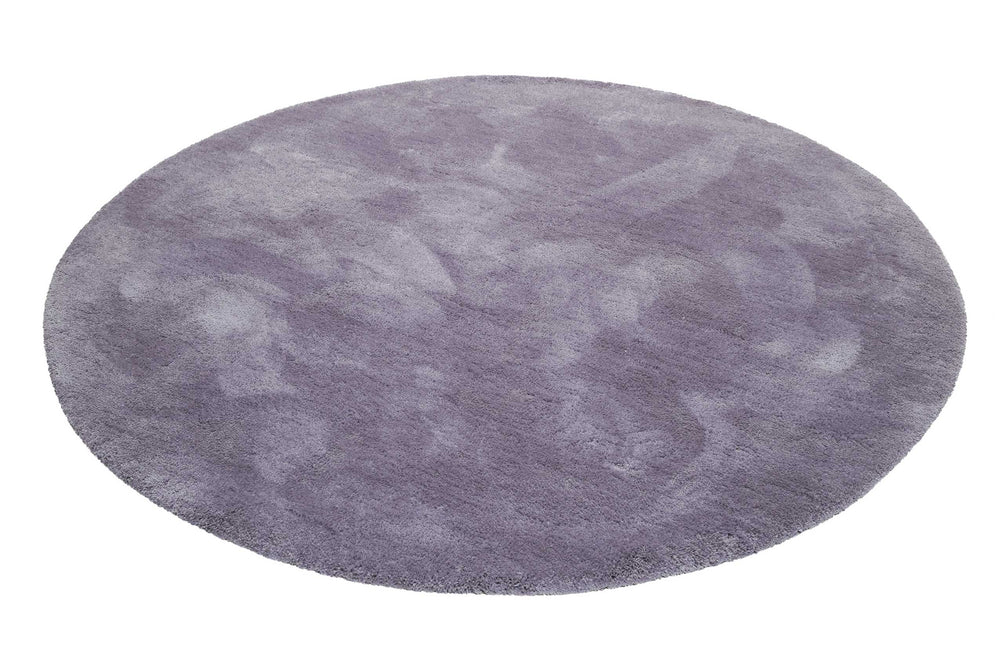#relaxx Teppich violett Hochflor rund