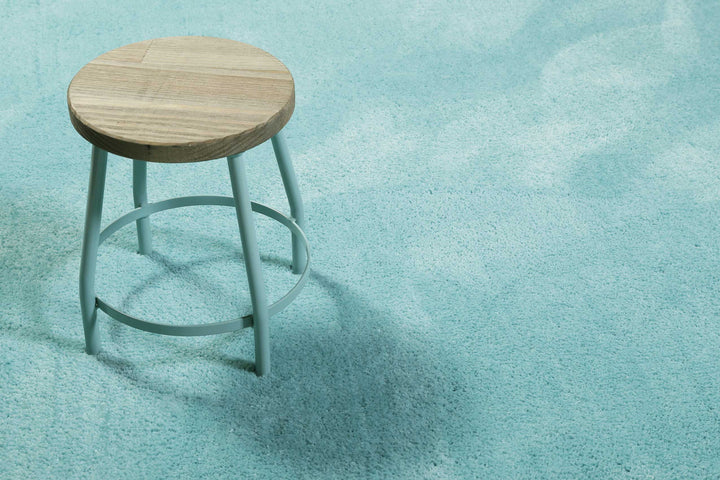 #relaxx Teppich türkis Hochflor rund