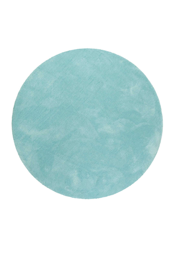 #relaxx Teppich türkis Hochflor rund