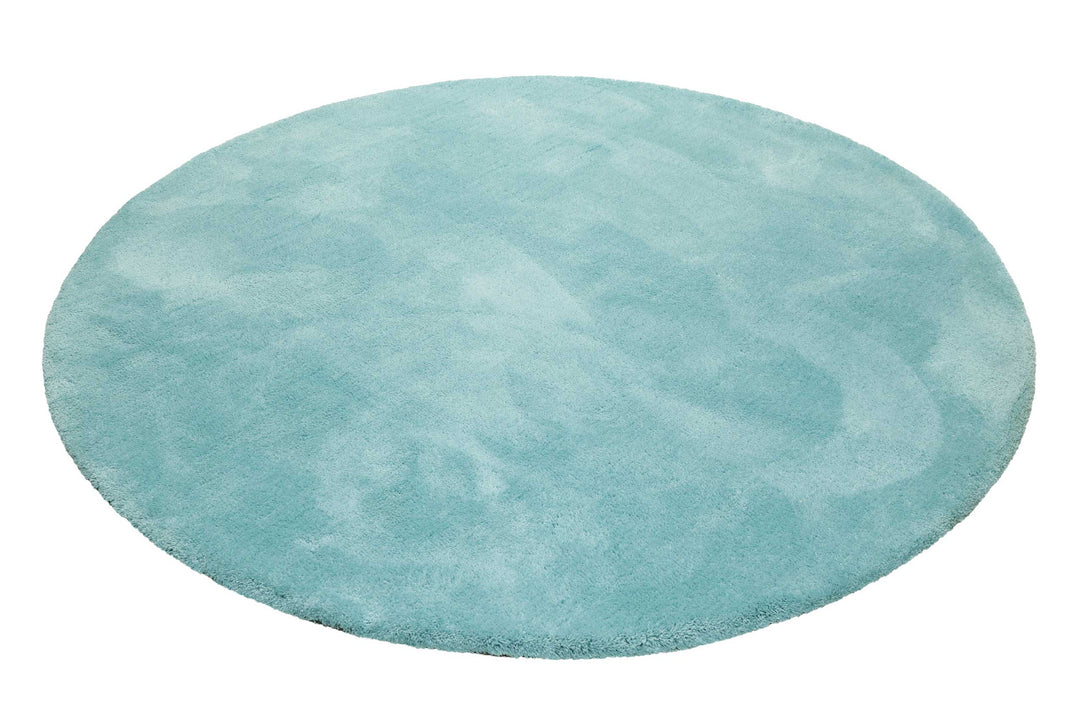 #relaxx Teppich türkis Hochflor rund