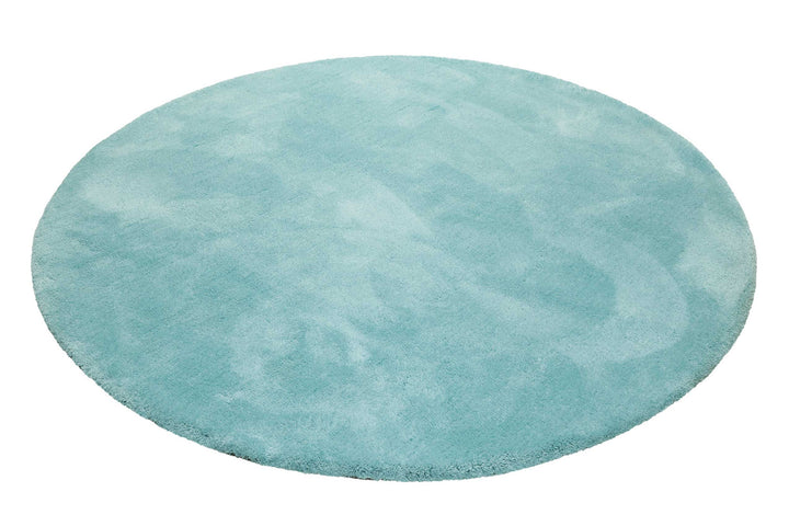 #relaxx Teppich türkis Hochflor rund