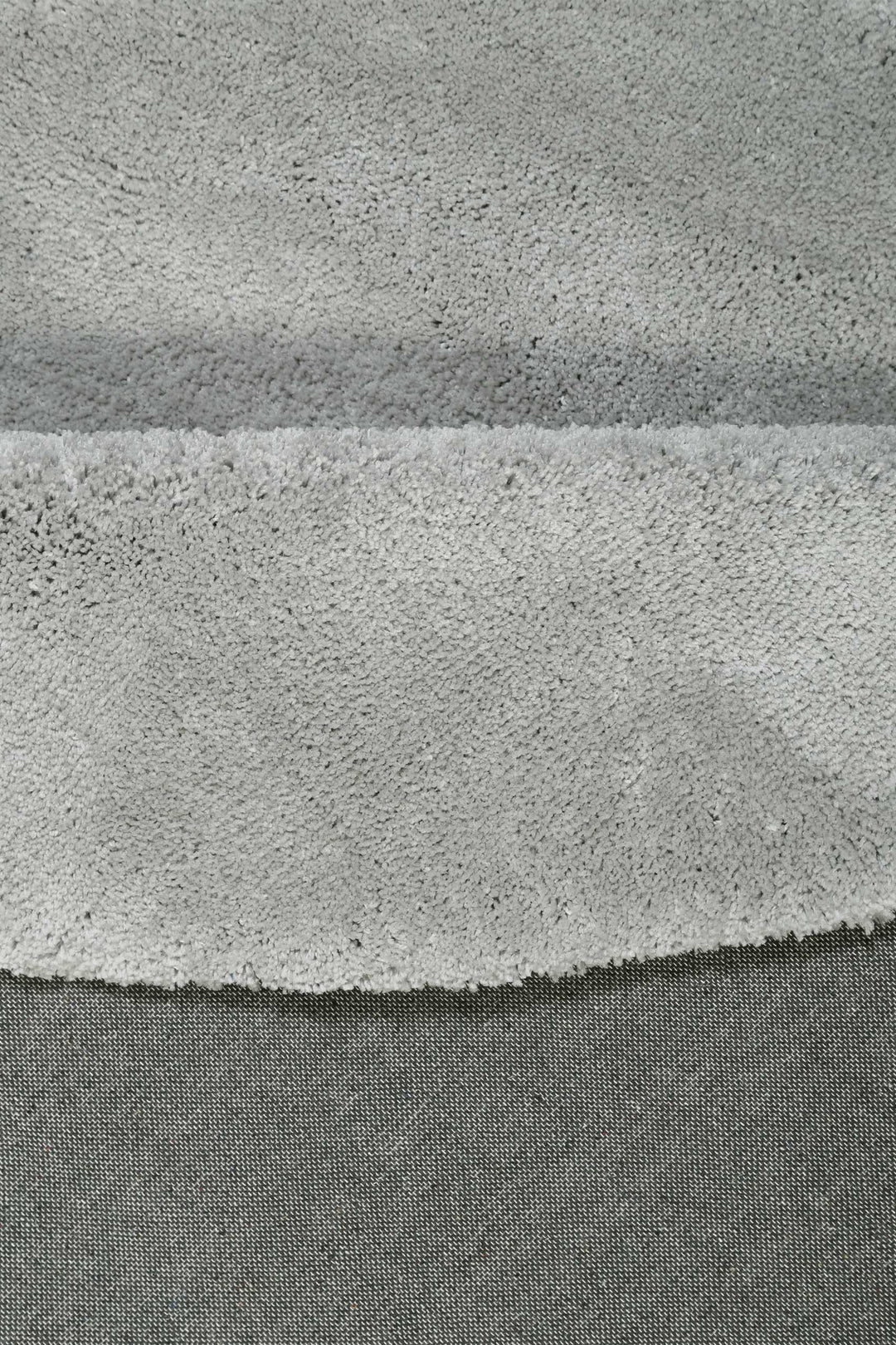 #relaxx Teppich hellgrau Hochflor rund