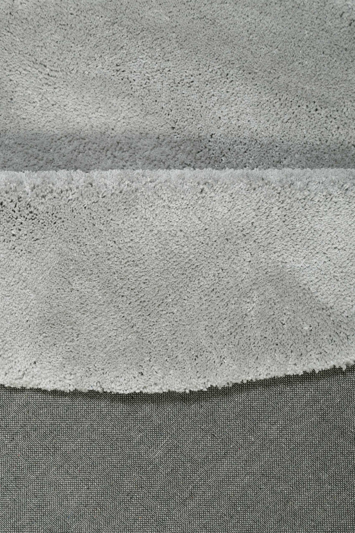 #relaxx Teppich hellgrau Hochflor rund