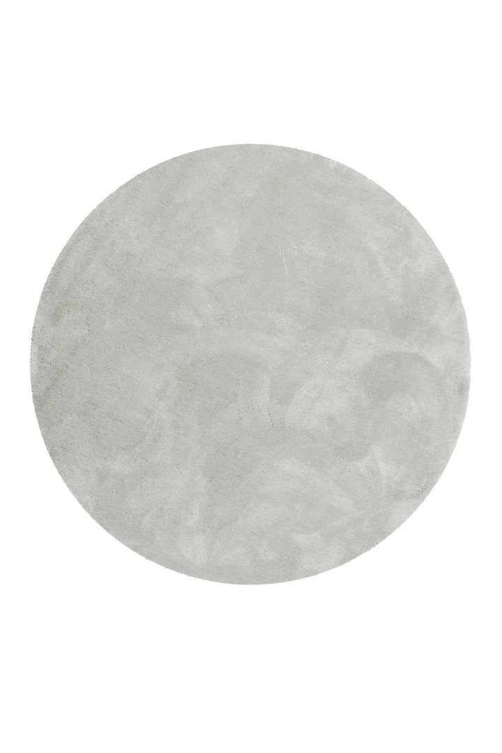 #relaxx Teppich hellgrau Hochflor rund