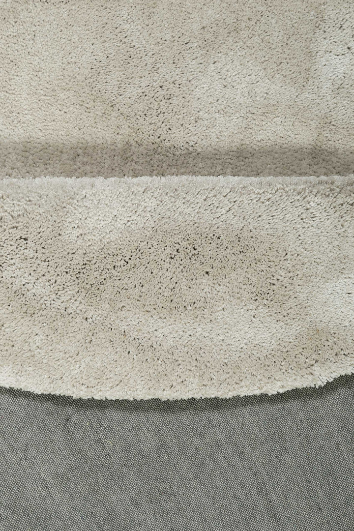 #relaxx Teppich creme beige Hochflor rund