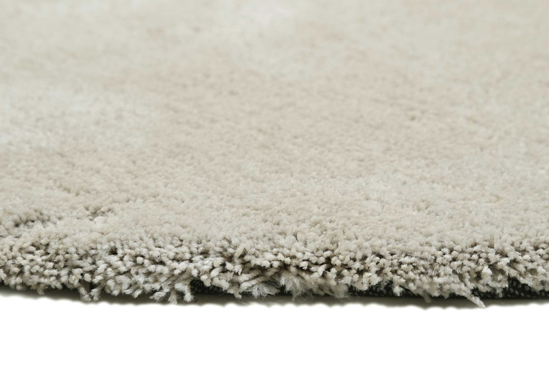 #relaxx Teppich creme beige Hochflor rund