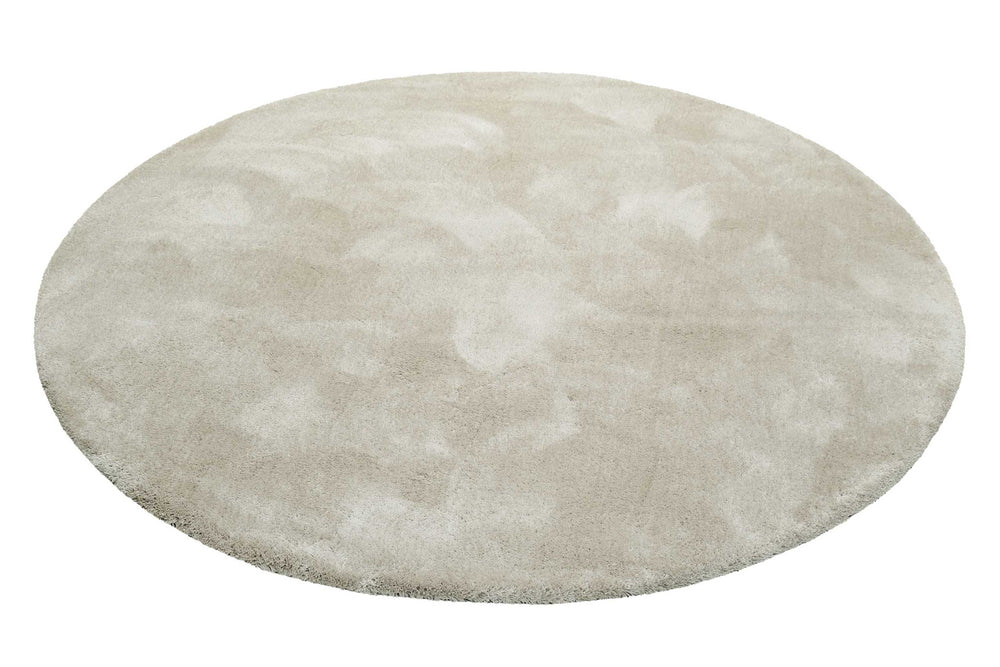 #relaxx Teppich creme beige Hochflor rund
