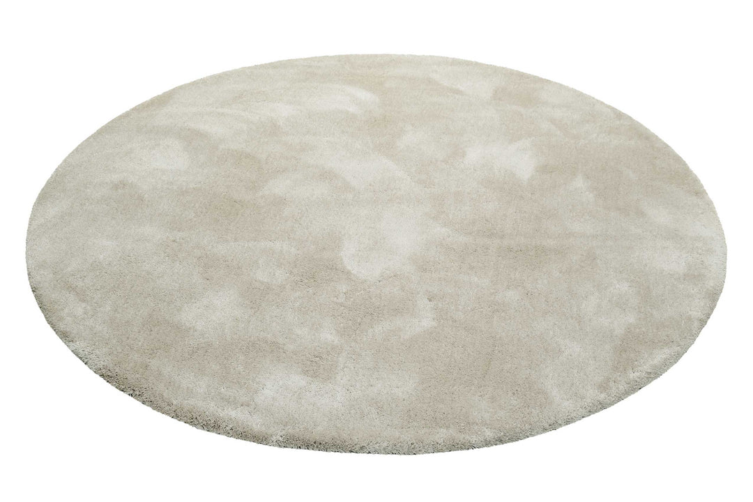 #relaxx Teppich creme beige Hochflor rund