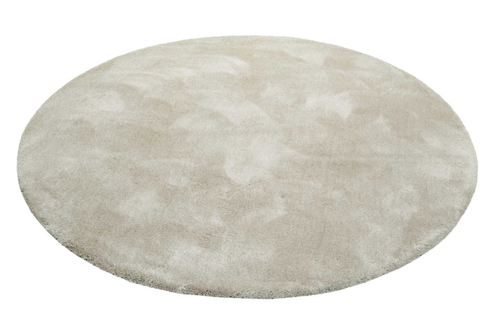 #relaxx Teppich creme beige Hochflor rund
