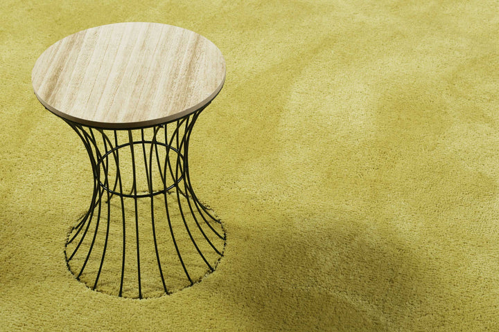 #relaxx Teppich senfgelb Hochflor rund