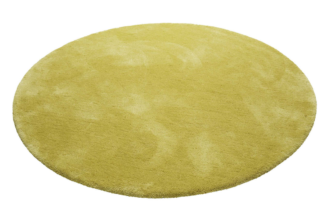 #relaxx Teppich senfgelb Hochflor rund