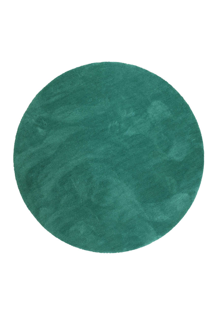 #relaxx Teppich smaragd grün Hochflor rund