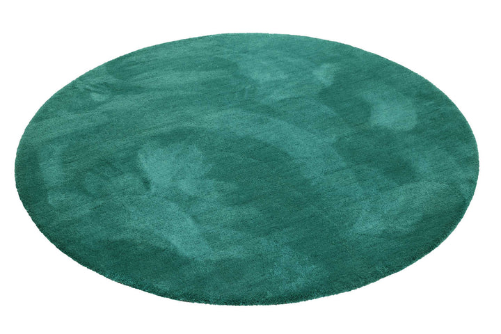 #relaxx Teppich smaragd grün Hochflor rund