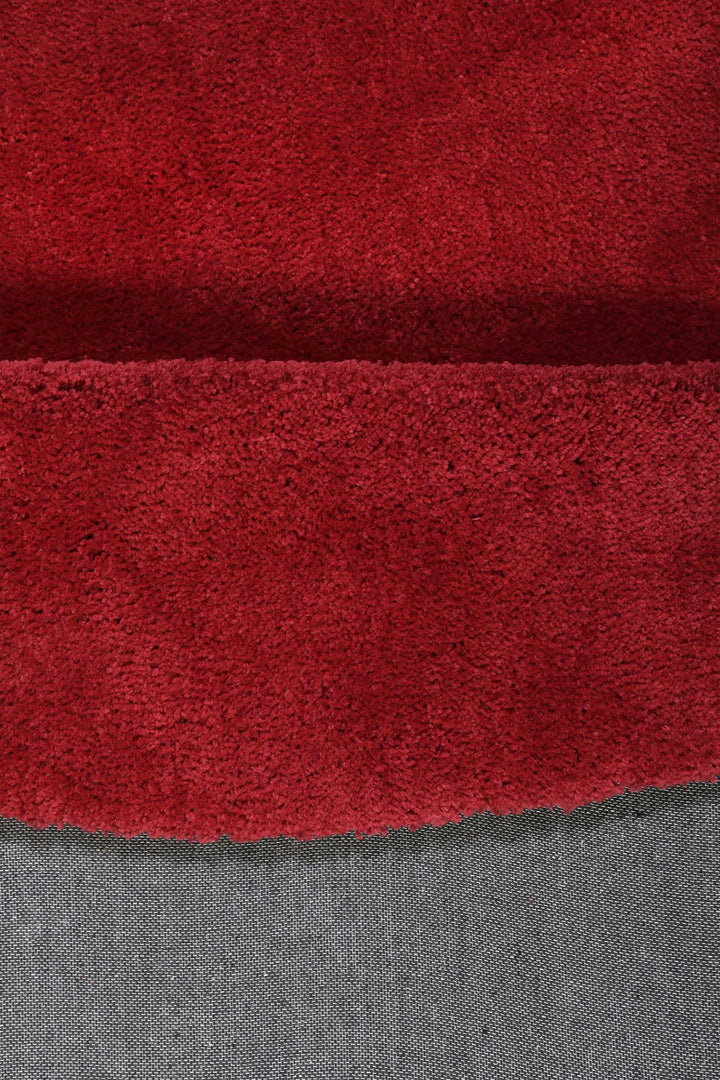 #relaxx Teppich rot Hochflor rund