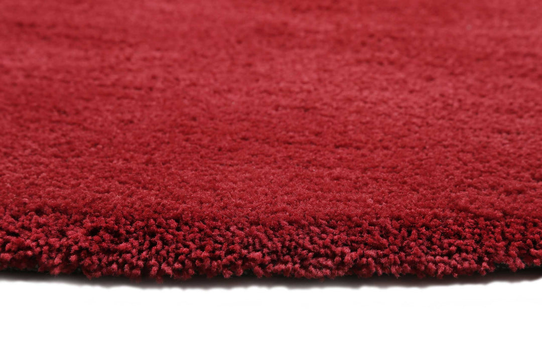 #relaxx Teppich rot Hochflor rund