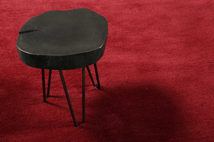 #relaxx Teppich rot Hochflor rund