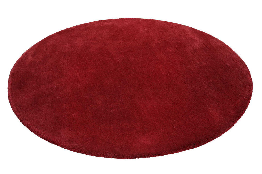 #relaxx Teppich rot Hochflor rund
