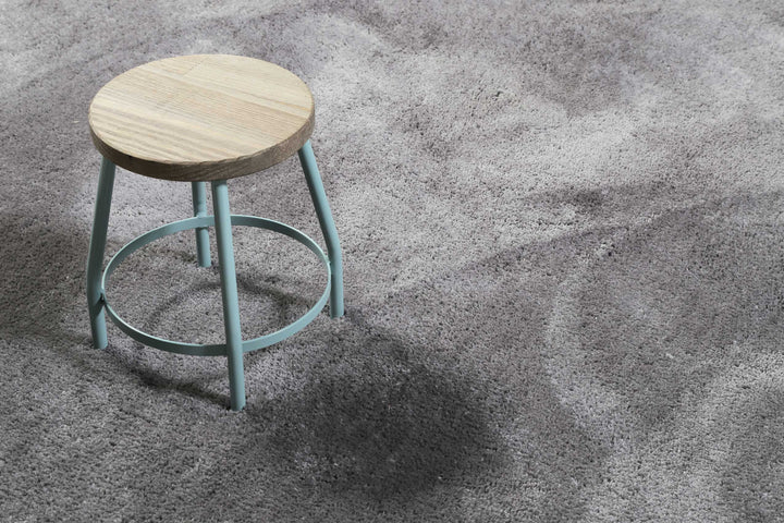 #relaxx Teppich taupe grau Hochflor rund