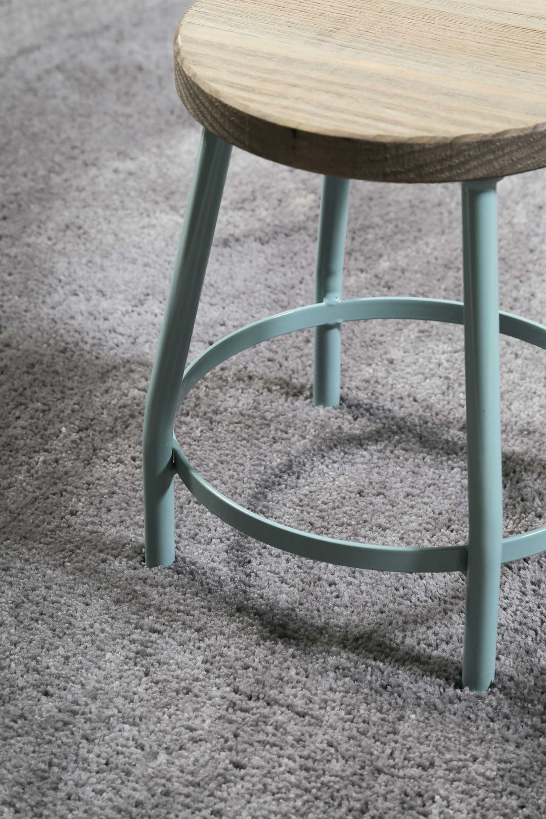 #relaxx Teppich taupe grau Hochflor rund