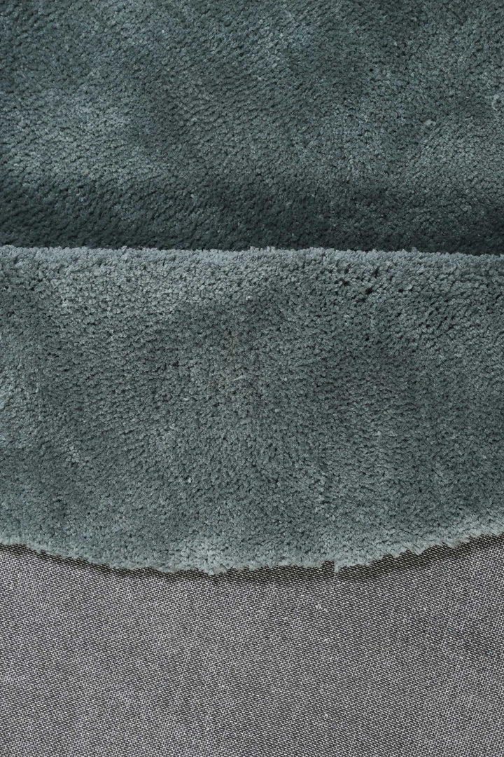#relaxx Teppich grau grün Hochflor rund
