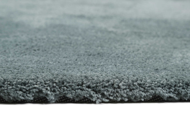 #relaxx Teppich grau grün Hochflor rund