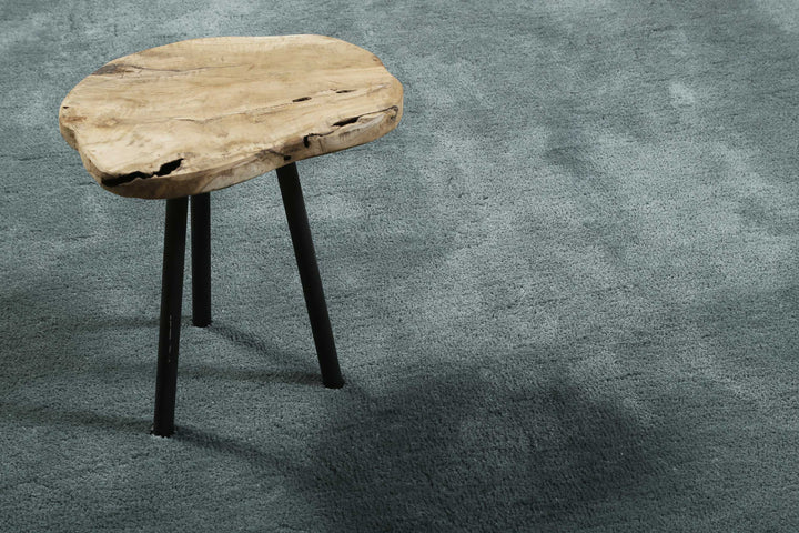 #relaxx Teppich grau grün Hochflor rund